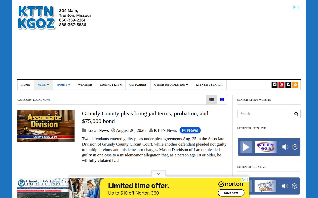 Harrison County crime news and arrest record coverage in the KTTN local news archive